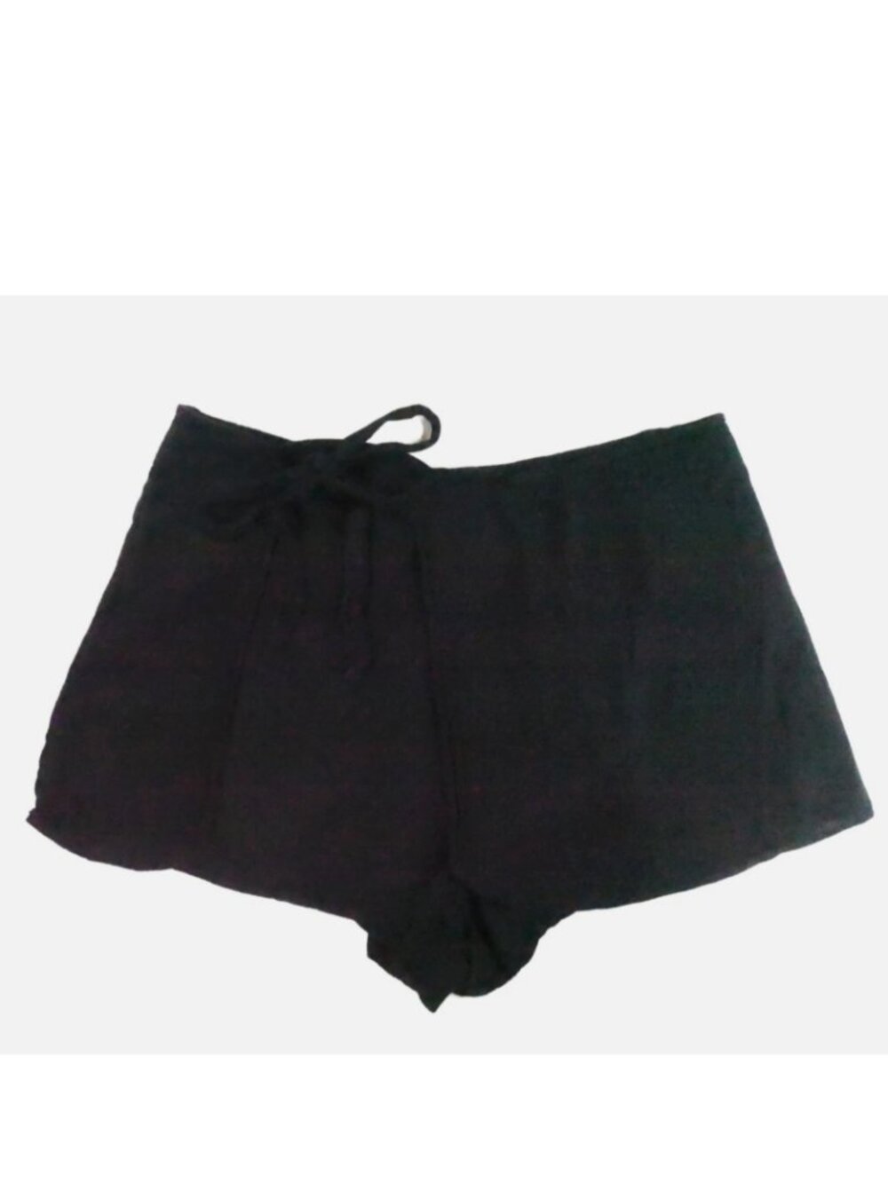 GAP Cotton Gauze Highrise Shorts Wrap Style w/ Tie Sz L 3" Inseam Excellent